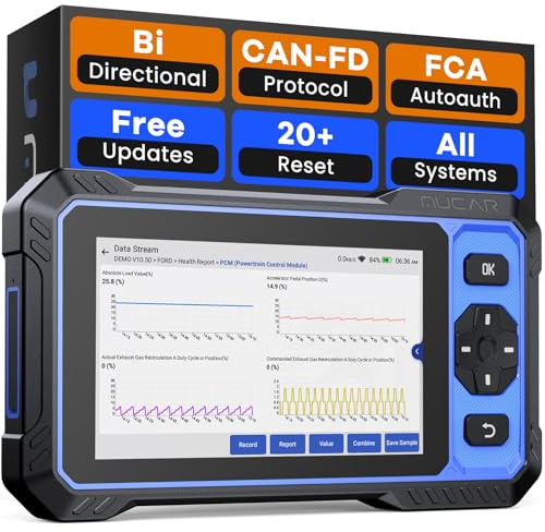 MUCAR 682 AI-Assisted OBD2 Scanner Bidirectional Scan Tool, Scanner for Car ALL System Obd2 Scanner Diagnostic Tool with Active Test, Car Diagnostic Tool with 20+ Reset, CAN FD & FCA SGW, Free Update