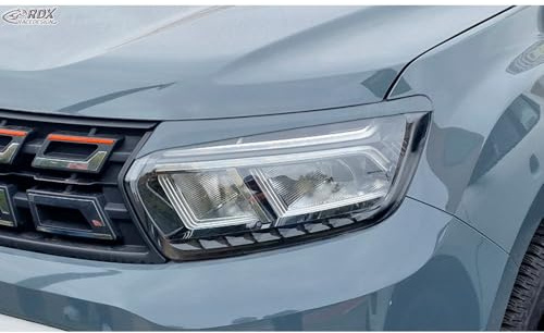 RDX Head light spoilers compatible with Dacia Duster II 2018-2024 (ABS)