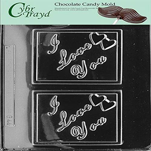 Cybrtrayd G044 I Love You Card Greeting Cards Chocolate Candy Mold with Copyrighted Molding Instructions