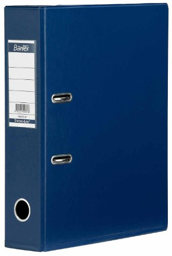 Bantex Lever Arch File PVC A4 Blue 50mm 1451-01 [pack of 1]
