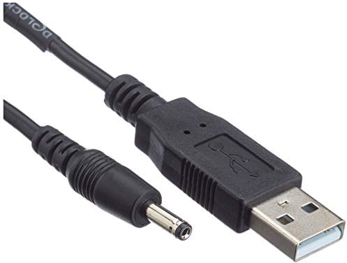 DeLock Kabel USB Power an DC 3,5 x 1,35mm Stecker, schwarz, 1,5m, [82377]