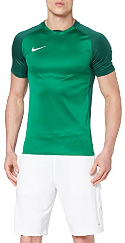 NIKE Nikyg Men Dry Team Trophy III Football Jersey - Pine Green/Gorge Green/Gorge Green/White, Small
