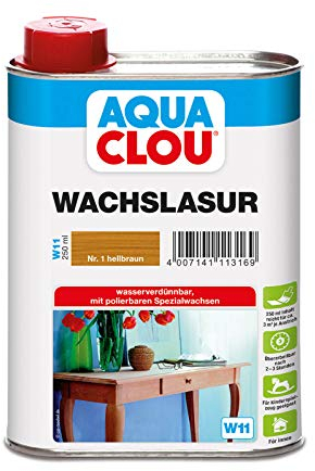 Clou Wachslasur W11 hellbraun 0,250 L
