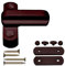 10 x Chocolate Brown Sash Jammers & Fitting Screws for UPVC/PVC Windows or Doors - A high Security arm - Includes Fitting Instructions
