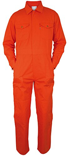 Carson Classic Workwear Arbeitsoverall aus reiner Baumwolle, 1 Stück, 48, orange, KTH735.OR