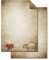 Logbuch-Verlag 25 Blatt Weihnachten Briefpapier Papier A4 KERZE vintage Weihnachtsbriefpapier weihnachtlich Druckerpapier Motivpapier Weihnachtspapier 100g