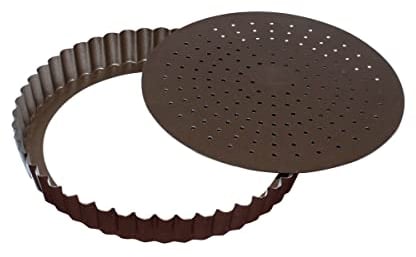Gobel Moule à tarte 24 cm fond mobile perforé anti adhérent 226431