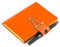A7 Mind-Papers, revolutionäres X17-Karteikarten-Lernkarten-Box-Konzept! Recyceltes Leder orange, nachhaltig; Inhalt: Ca. 25 Karten + Sloop + Bleistift! Made in Germany, 17 Jahre Garantie*