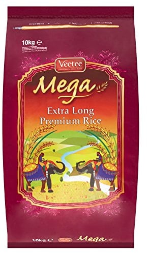 Veetee Mega Extra Long Premium Rice, 10 kg
