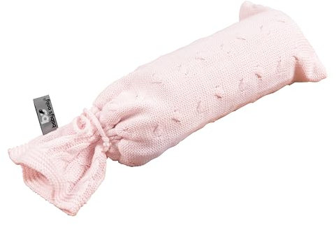 Baby's Only - Wärmflaschenbezug Cable - Gleichmäßige Wärmeverteilung - Für Bettchen oder Wiege - Modernen Strickmuster - Klassisch Rosa