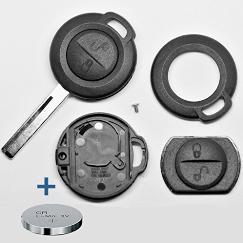 Auto Schlüssel Funk Fernbedienung 1x Gehäuse + 1x CR2016 Batterie für Mitsubishi/Smart