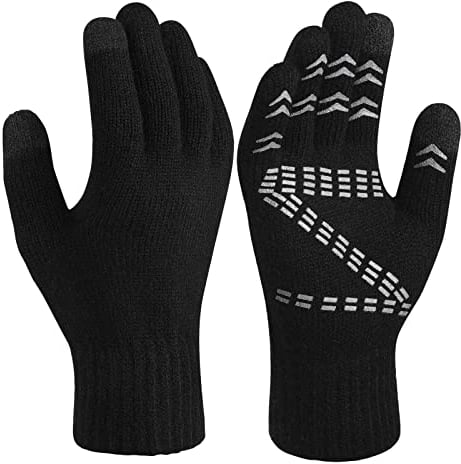 OZERO Winterhandschuhe,Gestrickt Thermo Touchscreen Handschuhe Damen Handschuhe