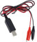 certylu S-06BK Power Adapter,2 PCS AA AAA Battery Eliminator USB 5V to 3V Step-down Cable for Radio Toy