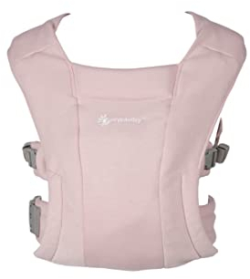 Ergobaby Babytrage für Neugeborene ab Geburt Extra Weich, Embrace Bauchtrage Baby-Tragetasche Ergonomisch, Blush Pink, BCEMAPNK
