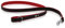 Michur Minimo Rot Leine, Hundeleine Leder, Lederleine Hund, PASSEND ZUM Halsband Minimo Rot, Leder