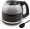 Cestlaive Jarra de café de repuesto de 12 tazas, compatible con Mr. Coffee y Oster Coffeemaker, color negro