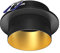 ledscom.de Deckeneinbaurahmen KRON, rund, schwarz/gold matt