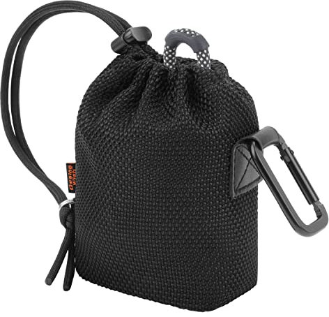 Desing Wish Altoparlante Custodia Protettiva Compatibile con JBL GO2/GO3 Altoparlante Bluetooth Portatile Copertura GO2/GO3 Custodia Viaggio Borsa Stoccaggio con Moschettone Cinturino Polso Coulisse