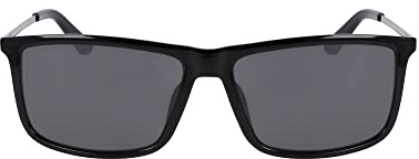 Dragon Men's Sunglasses DAMIEN - Shiny Black Smoke with Lumalens Smoke Lens