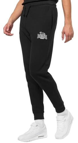 Lonsdale Herren Jogginghose Normale Passform RATHVEN Black/White XXL