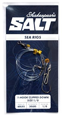 Shakespeare Salt Rig Fishing Rig (Clipped Down - Hook Size-1/0)