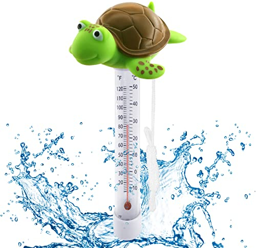 Lets Joy Schwimmendes Wasserthermometer, Pool Thermometer mit String, Bruchfest, Wasserthermometer für Aquarien, Pools, Spas