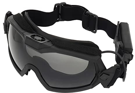 JEIMAI Gafas Airsoft Anti niebla Táctica Ventilador Versión Cooler Gafas Ajustador Paintball Gafas CS Tiro Caza Esquí Ciclismo (Negro)