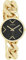 Oozoo Timepieces Damen Uhr in Gold Schwarz | Armbanduhr Damen mit grobem Kettenarmband | Hochwertige Uhr für Frauen| Edle Analog Damenuhr in rund C11128