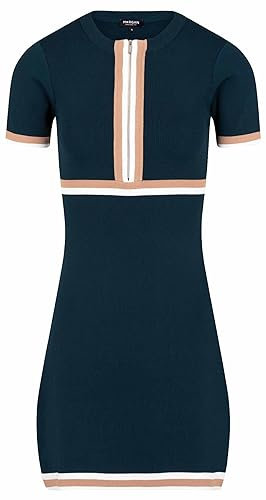 Morgan Femme 191-rmaya.n Robe, Vert Bouteille/Camel, L EU