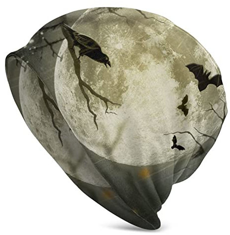 Oudrspo Unisex-Mode-Beanie-Mütze, weiche Totenkopf-Mütze, dehnbar, für Zuhause, Ausflüge
