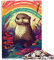 Otter-Regenbogen-Puzzles für Erwachsene, Geschenke, Holzpuzzles für Erwachsene und Kinder ab 10 Jahren, 19,7 x 29,5 Zoll