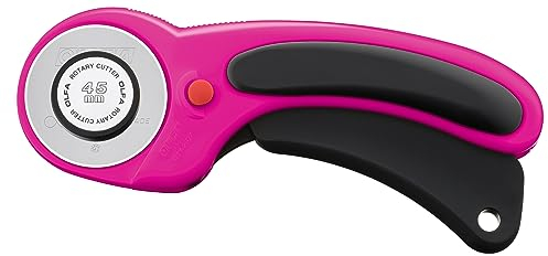 Olfa Ergonomic Rotary Cutter 45mm-Magenta