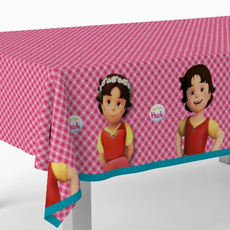 BeenSmile, Heidi-Tischdecke, Geburtstagsdekoration, Artikel für Kinderpartys, Feiern und Geburtstage, 1 Stück, 120 x 180 cm