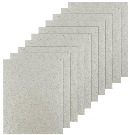DNDGDLUA 10 láminas de mica para microondas, 12 x 15 cm, cubierta guía de onda, placa de mica, Mica para microondas, universal, cortada a medida, para secador de pelo, tostadora, 02456