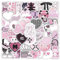 OTYSLIU 100 Pcs Cute Kawaii Anime Girl Stickers for Girls & Women, Pink, Waterproof, Vinyl, Laptop, Phone Case, Decals