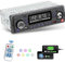 Autoradio Bluetooth - Autoradio 1 din - Car Audio pour Voiture avec Radio FM Emplacement de l'APP Mémoire d'extinction Assistant Vocal Entrée Disque USB AUX TF + Télécommande