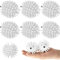 6Pcs Pet Hair Remover for Laundry Silicone Lint Catcher Hedgehog Pet Hair Remover Balls Reusable Laundry Hair Catcher Nontoxic Dog Hair Remover White Pet Fur Laundry Catcher for Washer Dryer Clothes