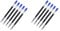 Westcott Gelstift Minen Blau 5 Stück | G2 Gelschreiberminen M 0,7 mm im 5er Nachfüllpack | kompatibel mit ISO Standard G2 | schnelltrocknende blaue Tinte | E-733496 00 (Packung mit 2)