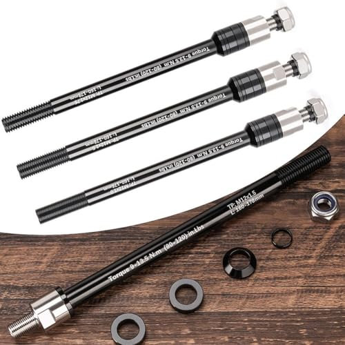 Bicycle Trailer Axle, Thru Axle Adapter For Bike Trailer Hitch,Thru Axle Quick Release Hub Skewer Adapter Conversion, Easy Installation(P1.75)