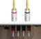 Connettori a Banana Come Set, Adattatori a Banana, Spinotti Banana, Placcato Oro Avvitabile per Cavo per Altoparlanti, Connettori per Diffusori, Plated Connettori Banana per Cavo Altoparlante, 2PCS
