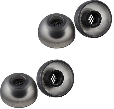 AZLA SednaEarfit MAX TWS 6 - Ersatz-Ohrstöpsel für kabellose Kopfhörer - Geräuschreduzierende Silikon-Ohrstöpsel - Aufsätze kompatibel mit Sony, Samsung, Sennheiser und Devialet (Dark Gray, ML)