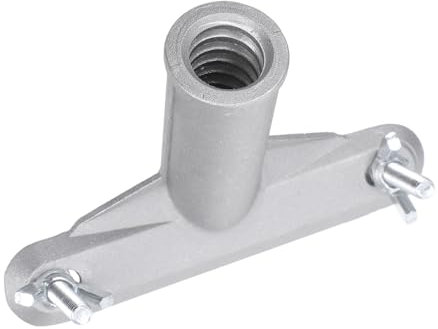 Veemoon Replacement Extension Pole Adapter Broom Head Adapter Replacement Silver Aluminum Alloy Tip for Extension Pole Push Broom Handle Adapter