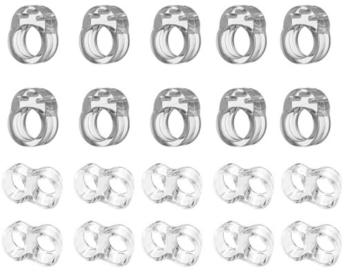 Door Handle Bumper, 20 PCS PVC Door Handle Protectors Bumper Guards, Transparent Wall Protectors to Prevent Wall Damage, Door Handle Stoppers for Bathroom, Office, and Bedroom Doors (Clear)