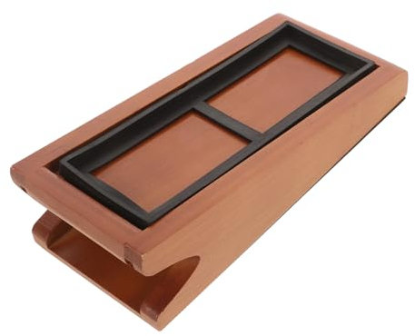 VINTORKY Whetstone Base Lawnmower Block Sharpening Stones Board Serrated Cobble Drill Grinding Wheel Chopping Home Holder Tools Scrubber SDS Chisel Light Brown Wooden