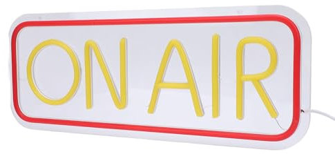 On Air-Neonschild, Live-Streaming- und Aufnahmelicht, Cooles Dekor für Streamer, Heller und Stilvoller Atmosphärenverstärker, 40 X 15 Cm für Twitch Game Room