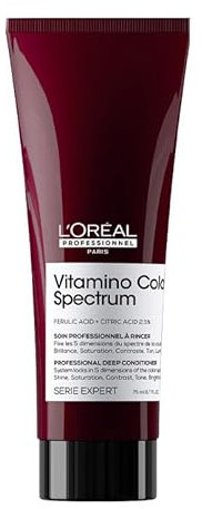 L'Oréal Professionnel Deep Conditioner für Farbbrillanz für stärkende Tiefenpflege bei coloriertem Haar, mit Ferula- & Zitronensäure, Serie Expert, Vitamino Color Spectrum Deep Conditioner, 75 ml
