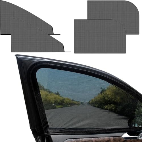 GYHRLG Tendine Parasole Auto per Ford Fiesta MK7 2011-2017, Tende Oscuranti Vetri Auto Tendine Parasole per Finestrino Laterale Anti Zanzara Anti UV