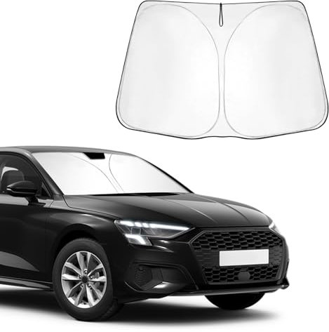BSTW Parasol de Parabrisas para Audi A3 8Y 2021-2025, Parasol Plegable con Aislamiento Térmico y Protección UV, Compatible con Audi A3 8Y Sedan‎ A3 Sportback