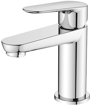 BELZ Chrome Brass Basin Mixer Tap, Water Saving Rust Resistant Height 138mm | Drip-Free Ceramic Cartridge, Removable Splash-Free Aerator, Single Lever, Easy Install, Durable, Fits Washbasins & Bathrooms