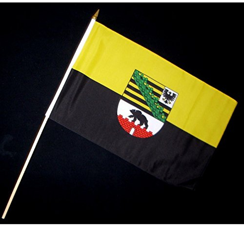 Everflag Stock-Flagge 30 x 45 : Sachsen-Anhalt